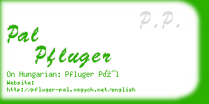 pal pfluger business card